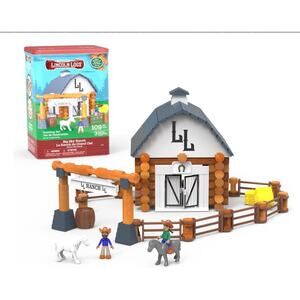 Lincoln Logs Big Sky Ranch Building Set - 101 pc REAL WOOD